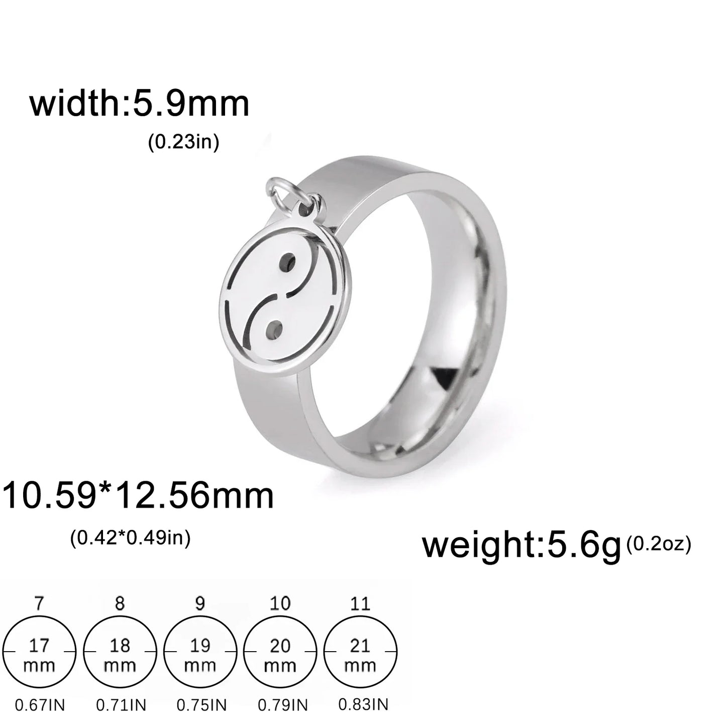 Minimalist Floral Stainless Steel Ring