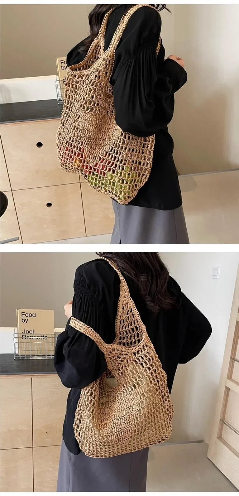 Large Format Rattan Designer Bag
