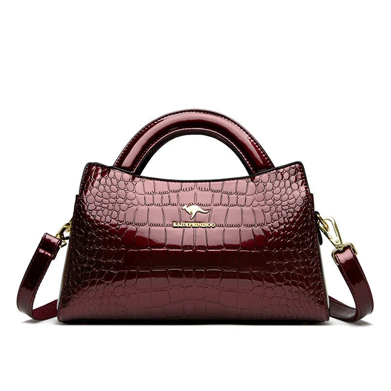 Alligator Motif Kangaroo Brand Bag