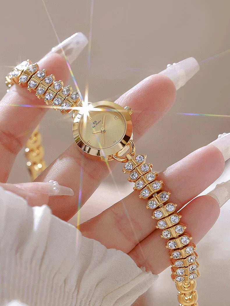 Diamond Encrusted Petite Chain Watch