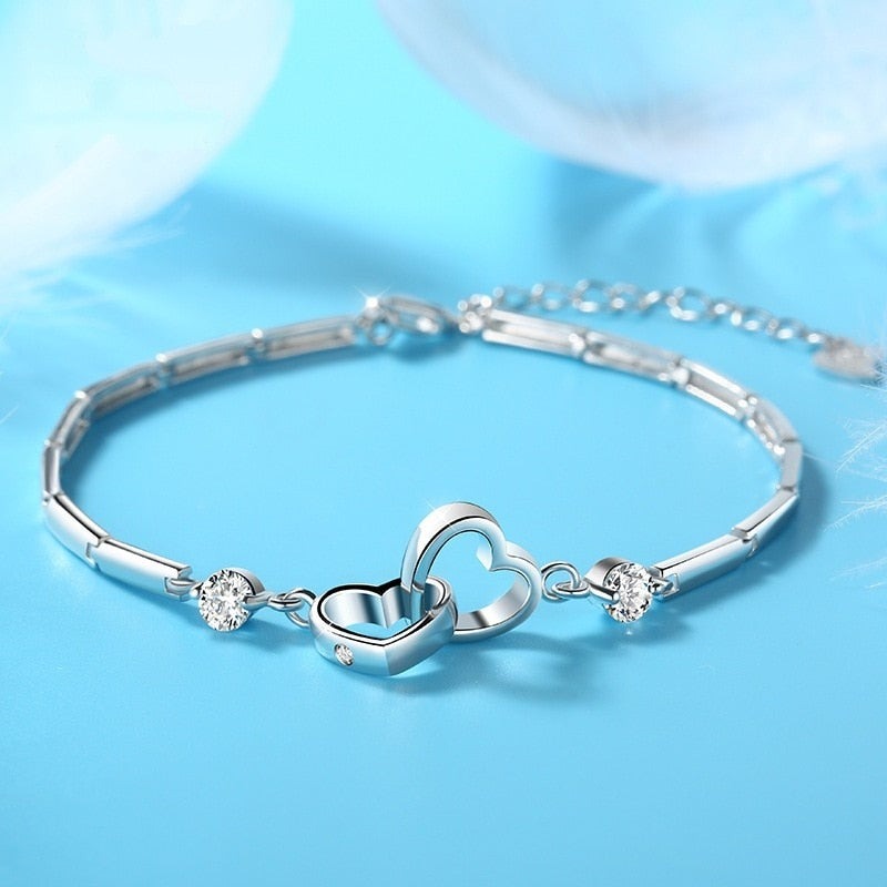 MOTHER & DAUGHTER LOVE FOREVER- Heart in Heart charm