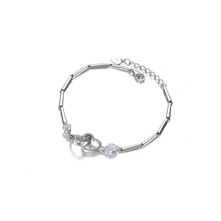 MOTHER & DAUGHTER LOVE FOREVER- Heart in Heart charm bracelet - LOW STOCK