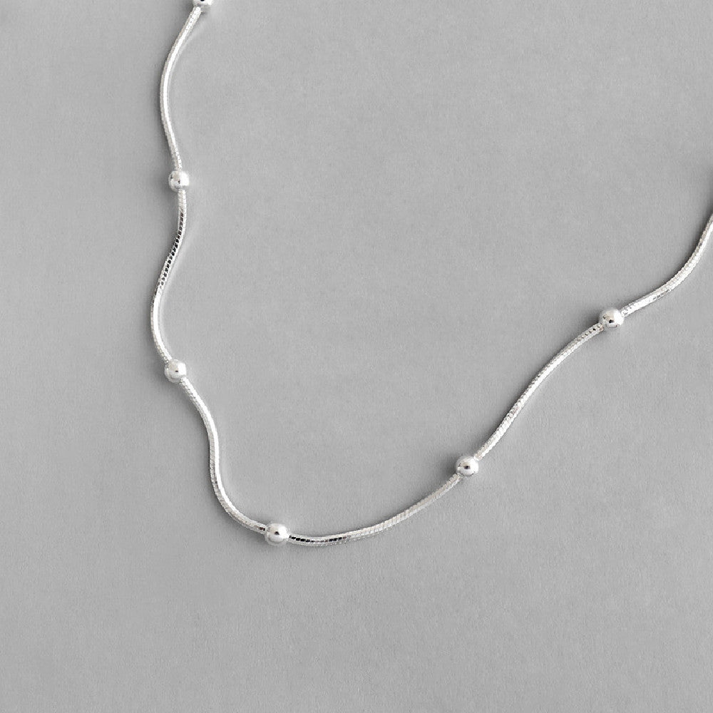 Sterling Silver Simple All-match Necklace