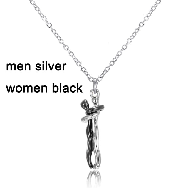 57% OFF CHRISTMAS SALE -Affectionate Couple Hugging Pendant Necklace [LOW STOCK]