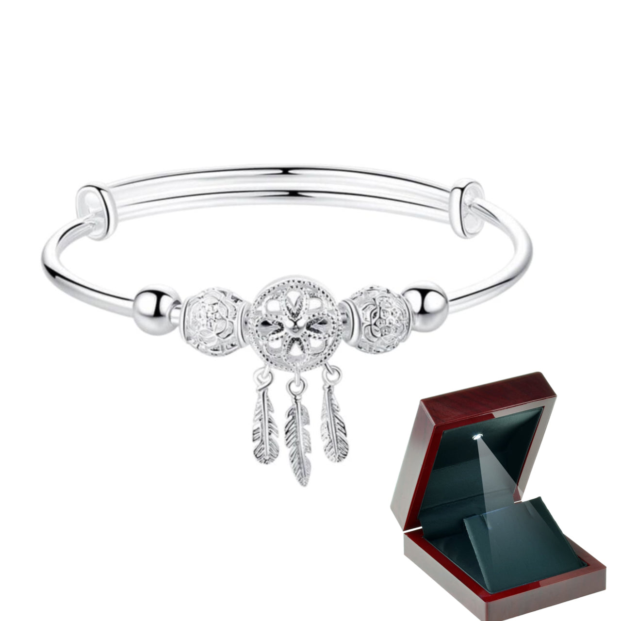 Heavenly dreams bracelet - The dreamcatcher charm bracelet - LOW STOCK