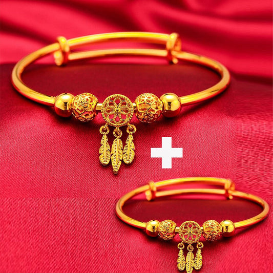 Whispering Breeze Guardian - Dreamcatcher Premium Gold Bracelet - Low Stock