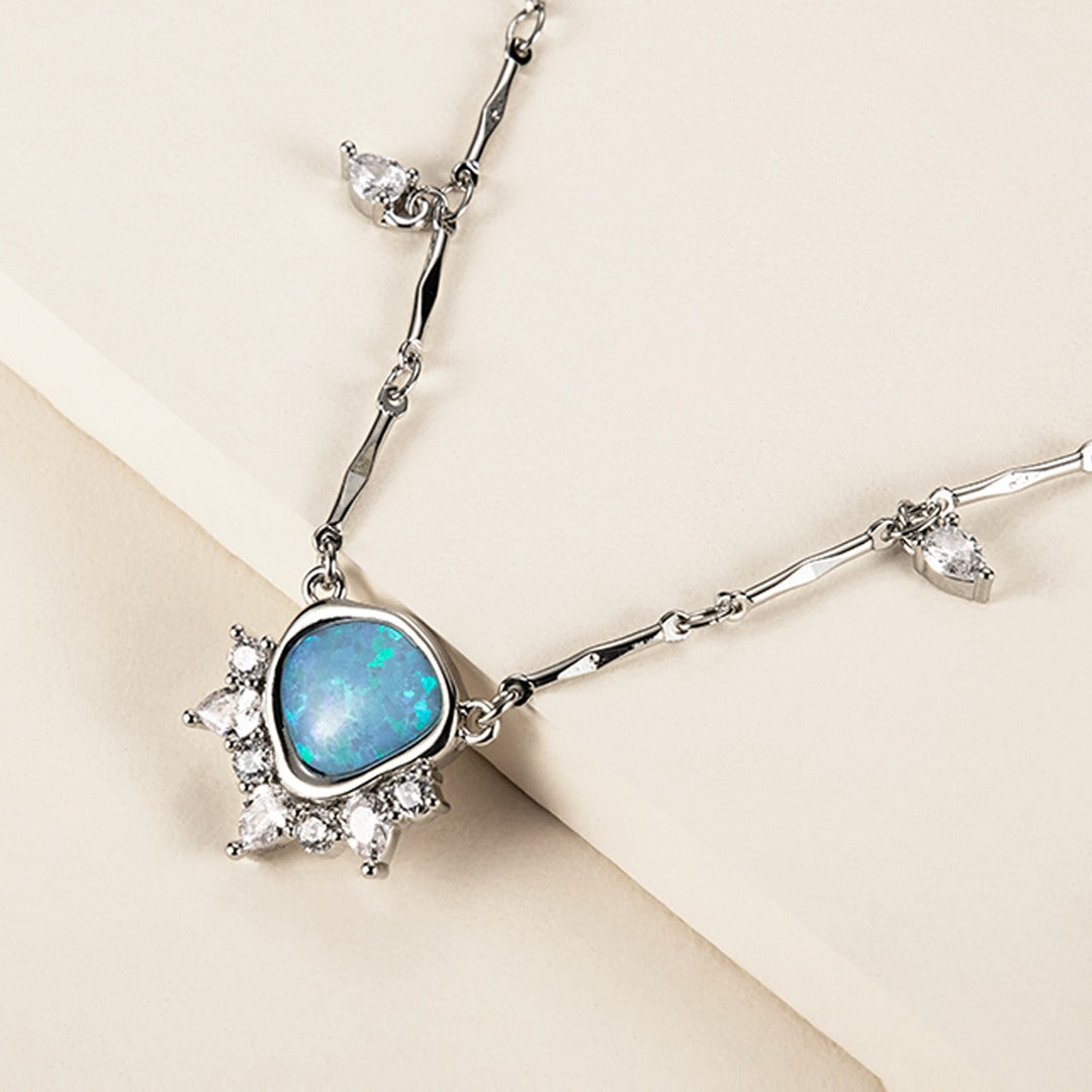Opulence in bloom - Antique opal necklace [Premium Collection]