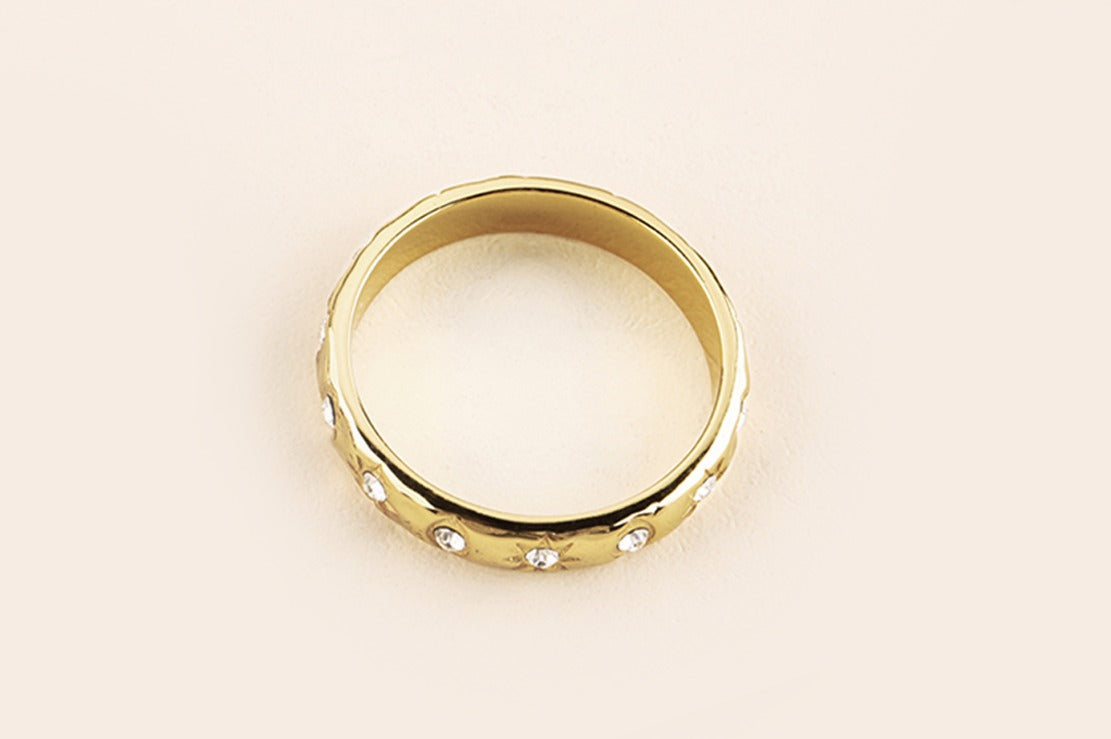 Shine Bright with the Solar Band Ring [Low stock]