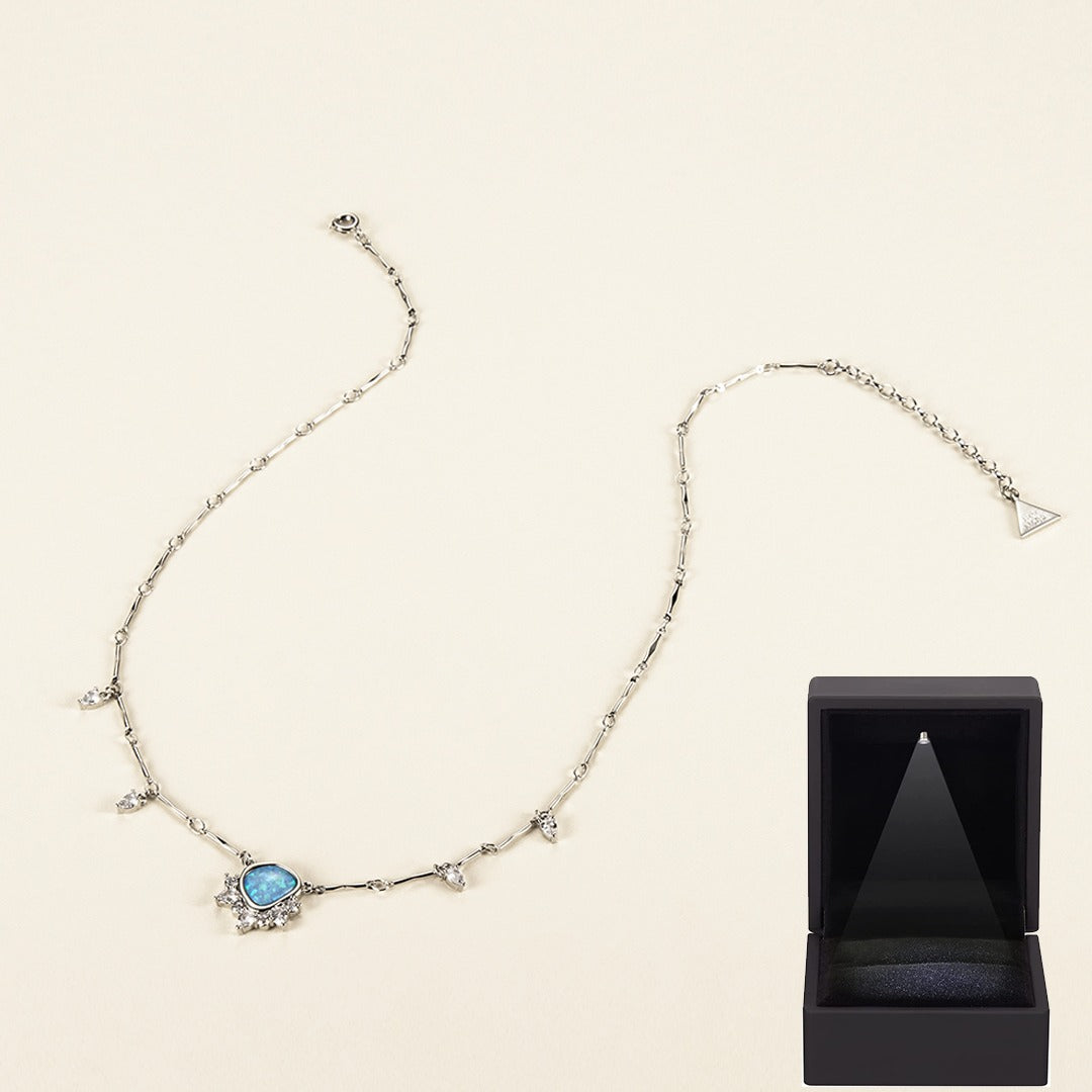 Opulence in bloom - Antique opal necklace [Premium Collection]