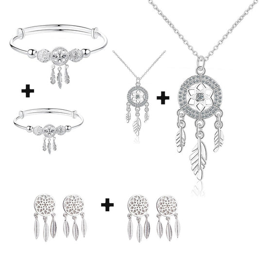 Dreamcatcher Bundle - Bracelet, Earrings, and Necklace [Low Stock]