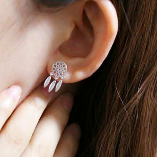 Golden Dreams Earrings - Dreamcatcher Drop Earrings - LOW STOCK