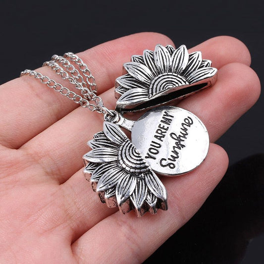 Unique Sunflower Locket Pendant [LOW STOCK]