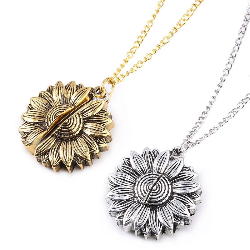 Unique Sunflower Locket Pendant [LOW STOCK]