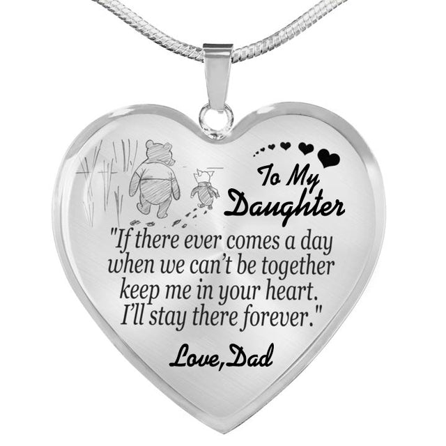 Exquisite Silver Bear Heart Shape KEYCHAIN & NECKLACE [LOW STOCK]