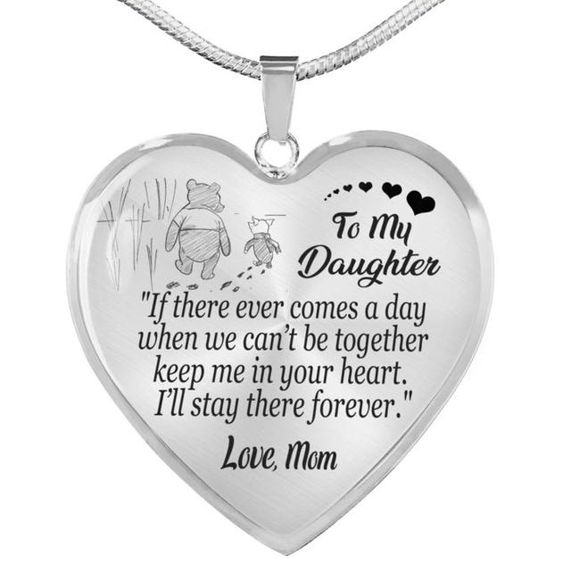 Exquisite Silver Bear Heart Shape KEYCHAIN & NECKLACE [LOW STOCK]