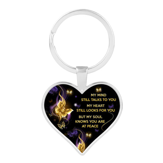 MY MIND STILL TALKS TO YOU MEMORIAL Keychain [LOW STOCK]