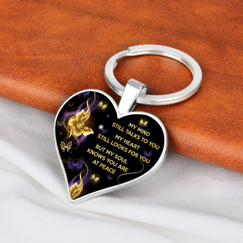 MY MIND STILL TALKS TO YOU MEMORIAL Keychain [LOW STOCK]