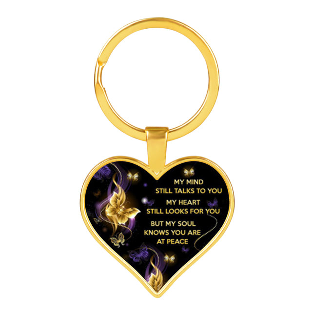 MY MIND STILL TALKS TO YOU MEMORIAL Keychain [LOW STOCK]