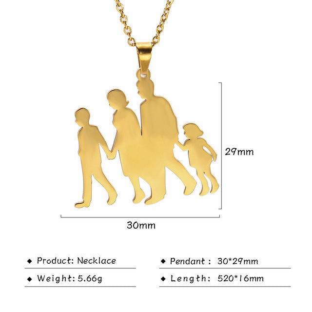Baby Mother Pregnant Family Necklace