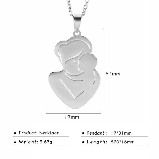 Baby Mother Pregnant Family Necklace
