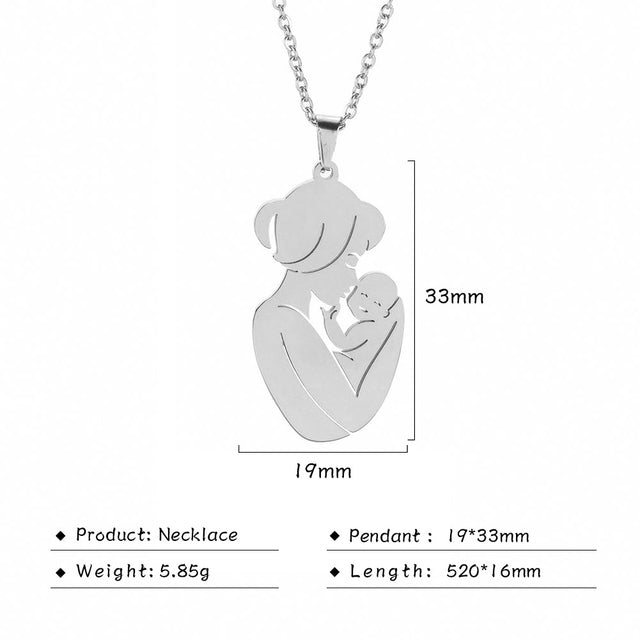 Baby Mother Pregnant Family Necklace